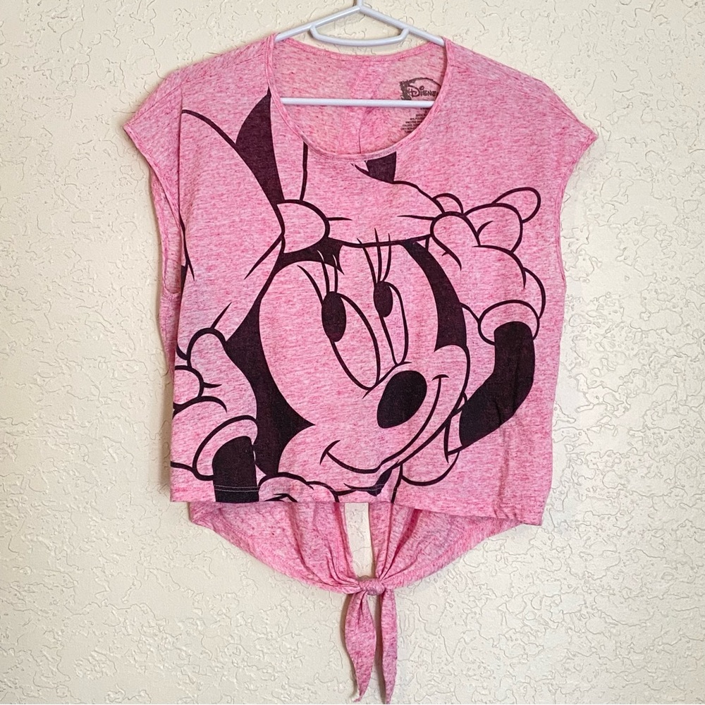 Minnie Mouse crop open back tee S